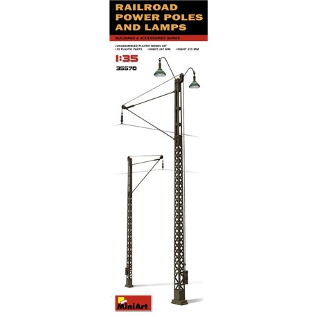 Miniart 1:35 - Railroad Power Poles and Lamps