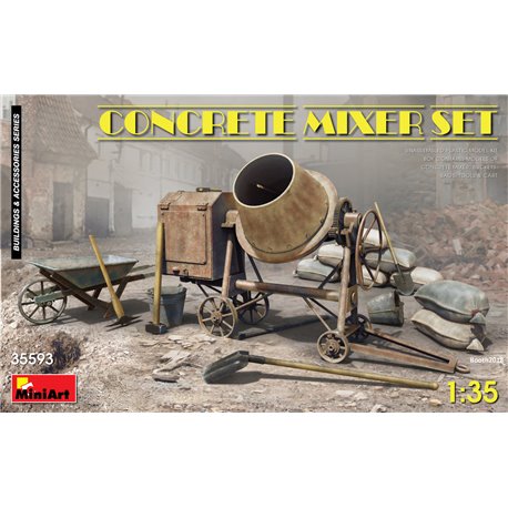 Miniart 1:35 - Concrete Mixer Set