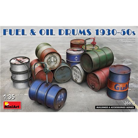 Miniart 1:35 - Fuel & Oil Drums 1930-50's