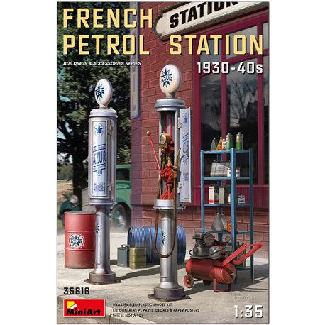 Miniart 1:35 - French Petrol Station 1930-10940's