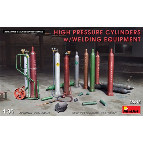 Miniart 1:35 - High Pressure Cylinders w/ Welding Equip