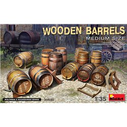 Miniart 1:35 - Wooden Barrels, Medium Size