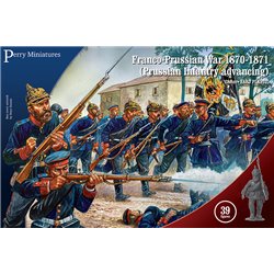 Prussian Infantry advancing x39 figures - 28mm scale