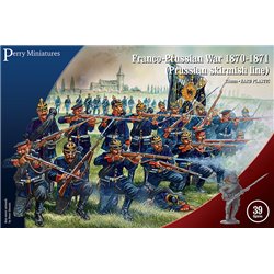 Prussian Infantry skirmishing x39 figures - 28mm scale