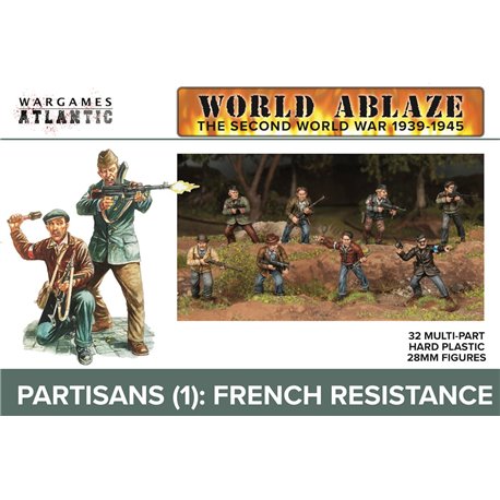 Partisans French Resistance (WWII) - x32 figures 28mm scale
