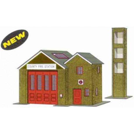 Country Fire Station - Card Kit