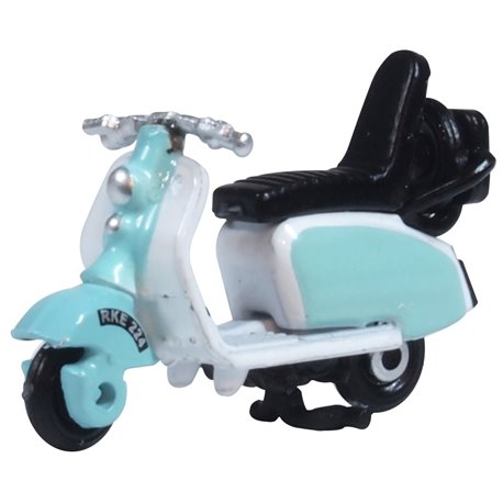 Scooter Blue and White