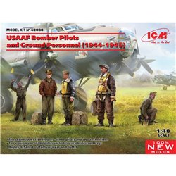 1/48 USAAF Bomber Pilots and Ground Personnel (1944-1945) (100% new molds)