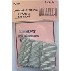 6 x 6ft fencing panels (shiplap) Unpainted Kit OO Scale 1:76