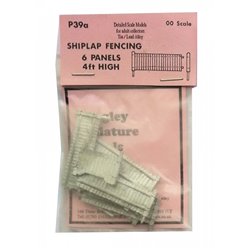 6 x 4ft fencing panels (shiplap) Unpainted Kit OO Scale 1:76