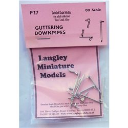 Guttering downpipes, outlets etc. Unpainted Kit OO Scale 1:76