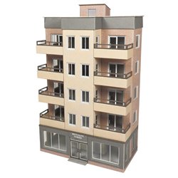 00/H0 Scale Low Relief Tower Block