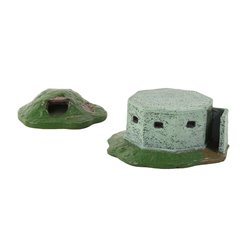 Pill box and Dugout - 1:72 scale