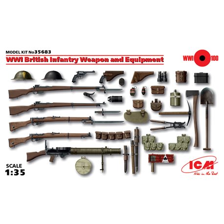WWI British Infantry Weapons and Equipment - 1:35 scale