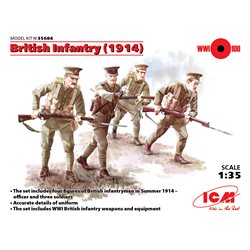 British Infantry 1914 WWI (4 x Figures) - 1:35 scale
