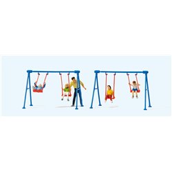 Children on Swings Scene