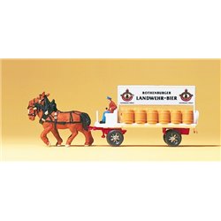 N Beer wagon, two horses & driver