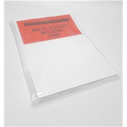 White styrene plastic building sheet - 10/000in (0.25 mm) thick