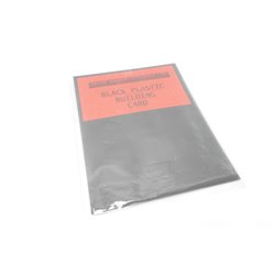 Black styrene plastic building sheet - 60/000in (1.5 mm) thick