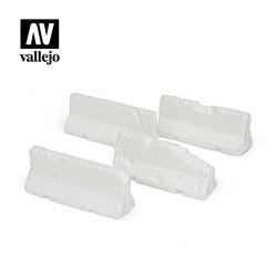 Vallejo Scenics - 1:35 Damaged Concrete Barriers
