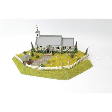 OO gauge church diorama - Used 