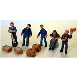 Painted Quayside Figures & Equipment(OOScale 1 /76th)