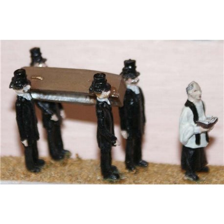 Painted Funeral Scene (OOScale 1/76th)