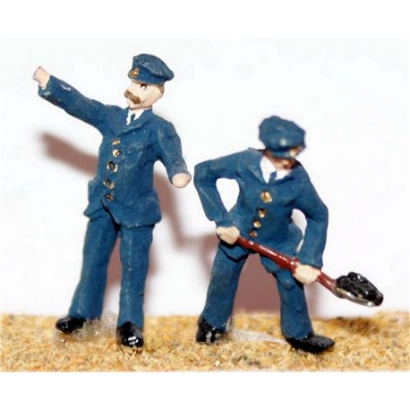 Painted Loco Crew - Driver & Fireman (OOScale 1/76th)