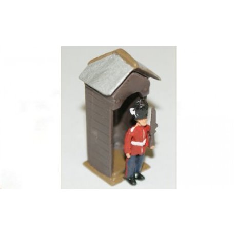Guard with Sentry Box (OO scale 1/76th)