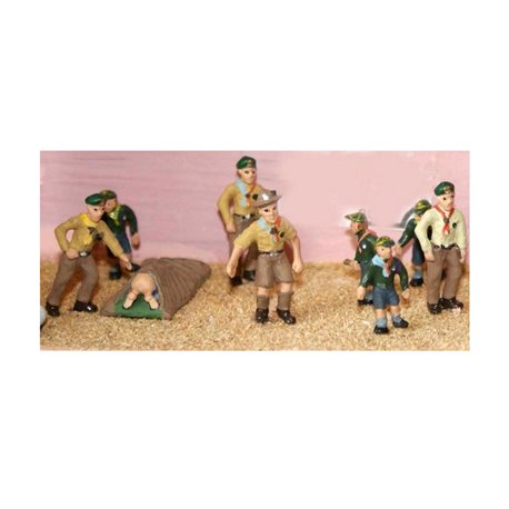 1930s' Cubs and Scouts camping expedition set (Painted)