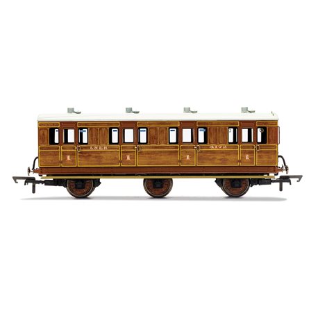 LNER, 6 Wheel Coach, 1st Class, Fitted Lights, 4172 - Era 3