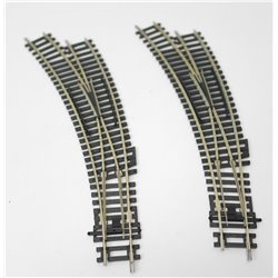 Two Bachmann 36-874 Left-Hand Curved Turnouts OO Gauge (As New)