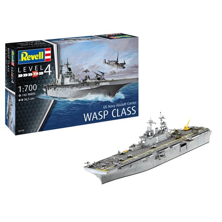 Assault Carrier USS WASP CLASS - 1:700 scale