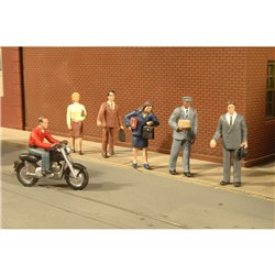 City People With Motorcycle