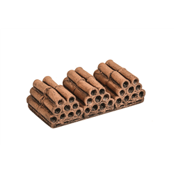 Terracotta pipes on pallets