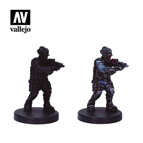 AV Vallejo Cyberpunk - Lawmen Sgt Suou (x8) & Figure