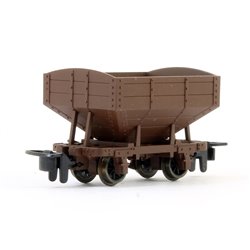 OO9 Snailbeach District Railway 4-wheel Hopper Wagon - plain brown