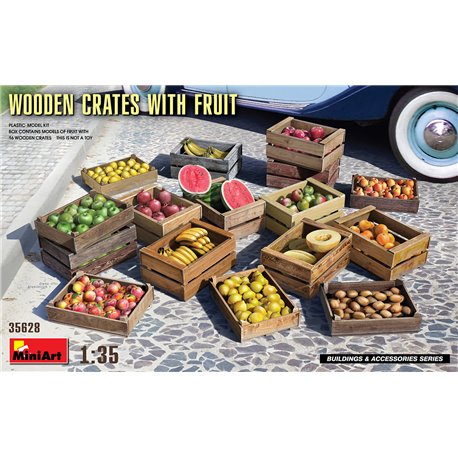 Miniart 1:35 - Wooden Crates with Fruit