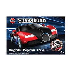 QUICKBUILD Bugatti 16.4 Veyron black/red