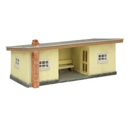 Narrow Gauge Corrugated Station Brown and Cream