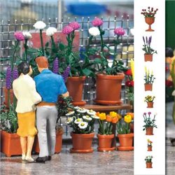 Kit to build 20 Flowerpots with flowers