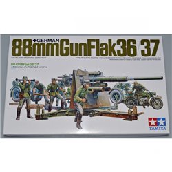 German Gun Flak 88mm 36/37 & Motorcycle (9) - 1/35 scale