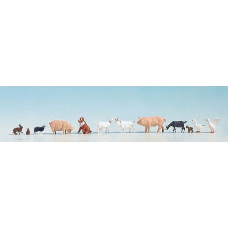 OO Scale (1/76) Farm Animals (12) by Noch