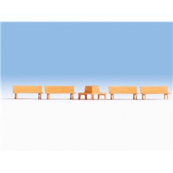 HO Scale Benches(6) by Noch
