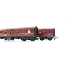 A Set of Pairs of Tri-ang "CKD" Coaches in Maroon OO Gauge USED 