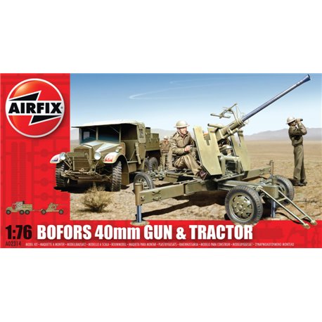 Bofors 40mm Gun & Tractor 1:76 Scale