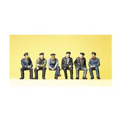 Seated Industrial Workers (6) Exclusive Figure Set
