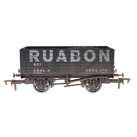 OO Gauge 7 Plank Wagon Ruabon 827 Weathered