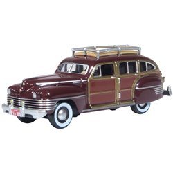 Chrysler T & C Woody Wagon 1942 Regal Maroon