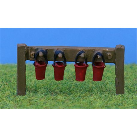 OO Gauge Firebuckets on stand